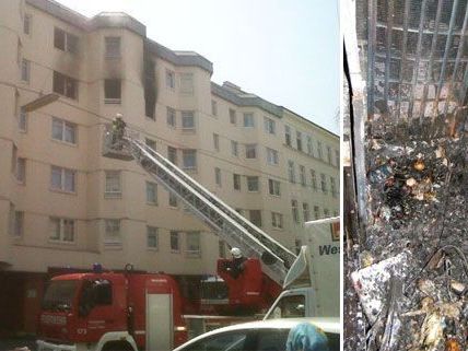 Die Wohnung in Wien-Favoriten stand am Sonntag in Vollbrand. Die Wohnung in Wien-Favoriten stand am Sonntag in Vollbrand.