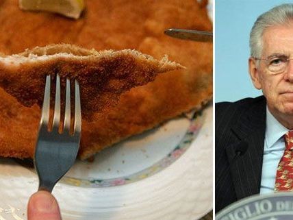 Das Wiener Schnitzel und Mario Monti: Italiens Premier zeigt Vorstellungskraft. Das Wiener Schnitzel und Mario Monti: Italiens Premier zeigt Vorstellungskraft.