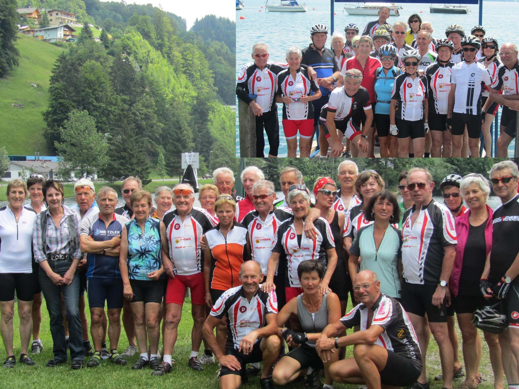 Das Team per pedales: Vom Berg zum See. Das Team per pedales: Vom Berg zum See.