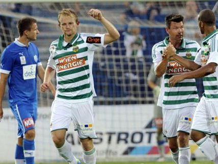 Rapid Wien blieb am Ball: Sieg gegen den SC Wiener Neustadt am Samstag. Rapid Wien blieb am Ball: Sieg gegen den SC Wiener Neustadt am Samstag.