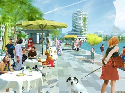 So soll der fertige Stadtteil aussehen, für den ersten Bewohner der Seestadt Aspern gestaltet sich der Ausblick noch ein wenig anders. So soll der fertige Stadtteil aussehen, für den ersten Bewohner der Seestadt Aspern gestaltet sich der Ausblick noch ein wenig anders.
