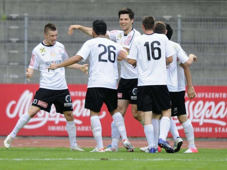 SC Bregenz jubelte über das 1:1, aber am Ende verlor die Posavec-Elf unglücklich und schied aus. SC Bregenz jubelte über das 1:1, aber am Ende verlor die Posavec-Elf unglücklich und schied aus.