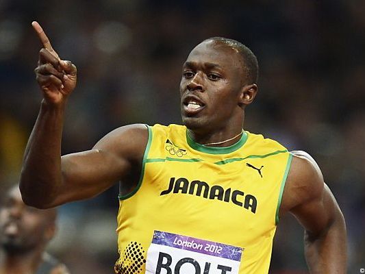 Bolt bestreitet Vorlauf über 200 Meter Bolt bestreitet Vorlauf über 200 Meter