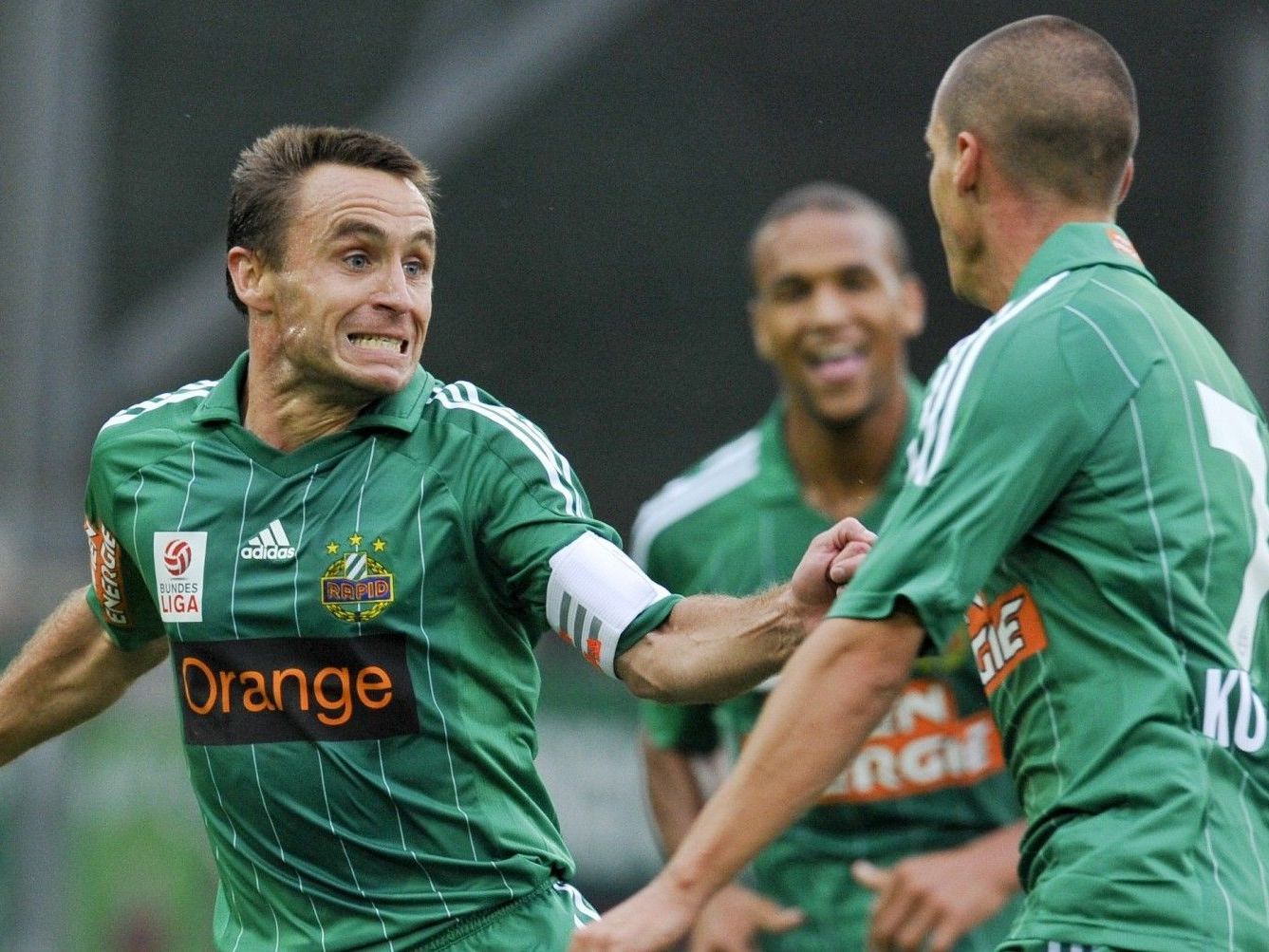 Steffen Hofmann will am Donnerstag mit Rapid über ein Weiterkommen in der Europa League jubeln. Steffen Hofmann will am Donnerstag mit Rapid über ein Weiterkommen in der Europa League jubeln.