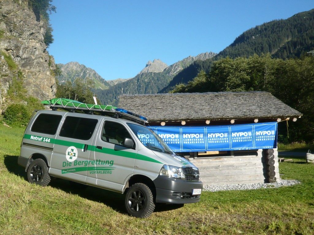 Das neue Einsatzfahrzeug der Bergrettung Partenen Das neue Einsatzfahrzeug der Bergrettung Partenen