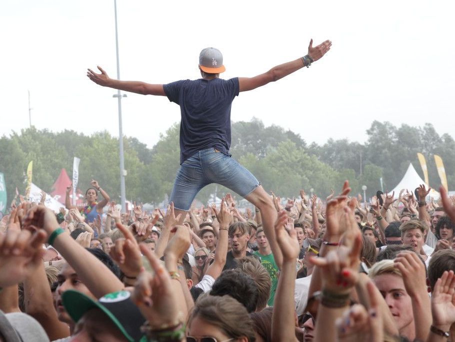 Ausgelassene Stimmung am Frequency Festival 2012 Ausgelassene Stimmung am Frequency Festival 2012