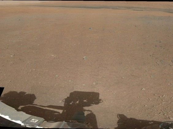 Das Panoramafoto, geschossen vom Mars-Rover "Curiosity". Das Panoramafoto, geschossen vom Mars-Rover "Curiosity".