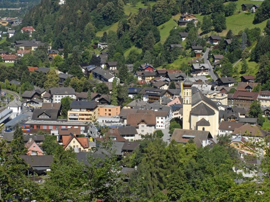 Blick auf Schruns im Juli 2011. Blick auf Schruns im Juli 2011.