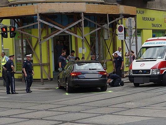 Zwei Pkws waren in den Unfall auf der Lerchenfelder Straße verwickelt