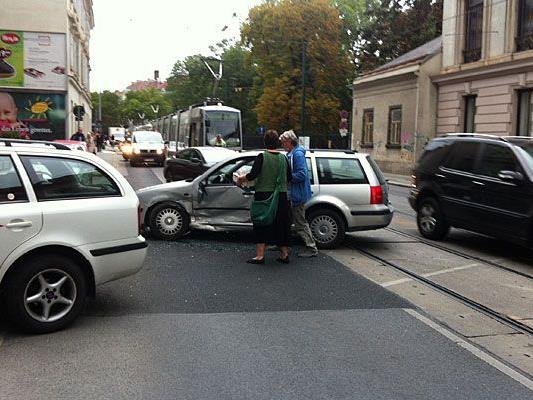 Auf der Währinger Straße geschah ein Unfall