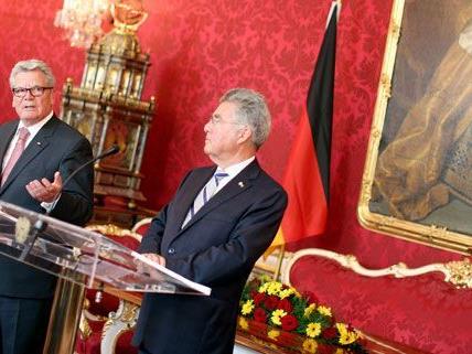 Joachim Gauck und Heinz Fischer am Donnerstag in Wien.