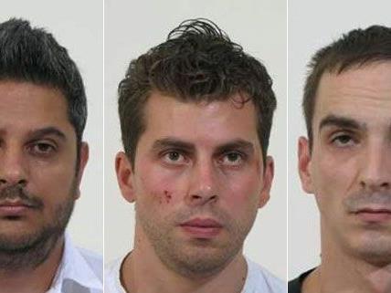 Fahndungsbilder von allen sechs Verdächtigen wurden nun von der Polizei veröffentlicht.
