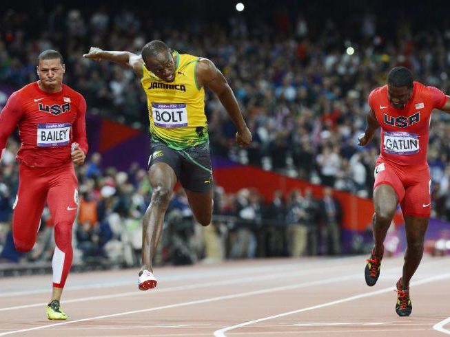 Bolt war über 100 Meter nicht zu schlagen Bolt war über 100 Meter nicht zu schlagen