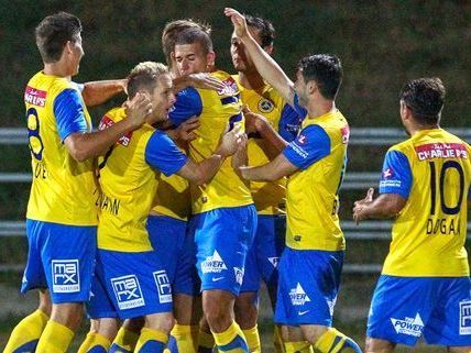 Freude bei der Vienna: Last but not least gab es den Sieg gegen Altach. Freude bei der Vienna: Last but not least gab es den Sieg gegen Altach.