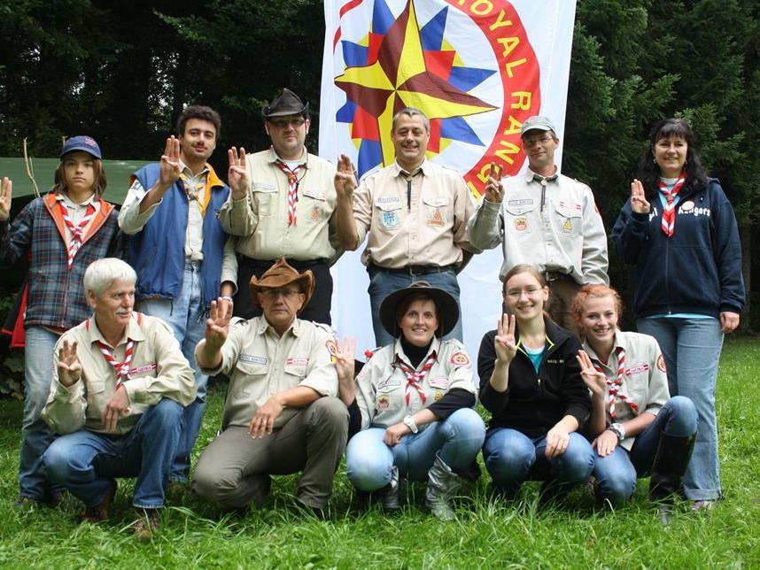 Das neuformierte Team der „Royal Rangers“ in Langenegg