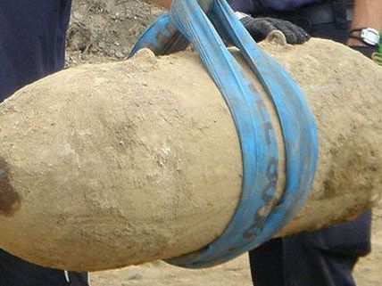 Fliegerbombe im 2. Bezirk in Wien entdeckt Fliegerbombe im 2. Bezirk in Wien entdeckt