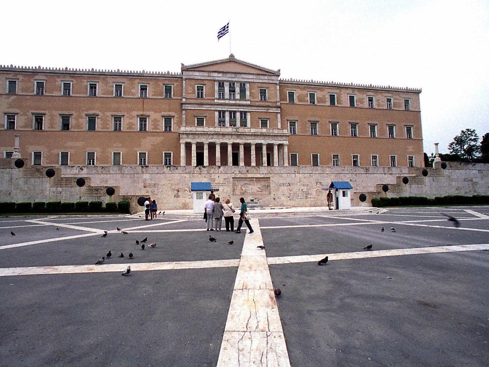 Das griechische Parlament in Athen.