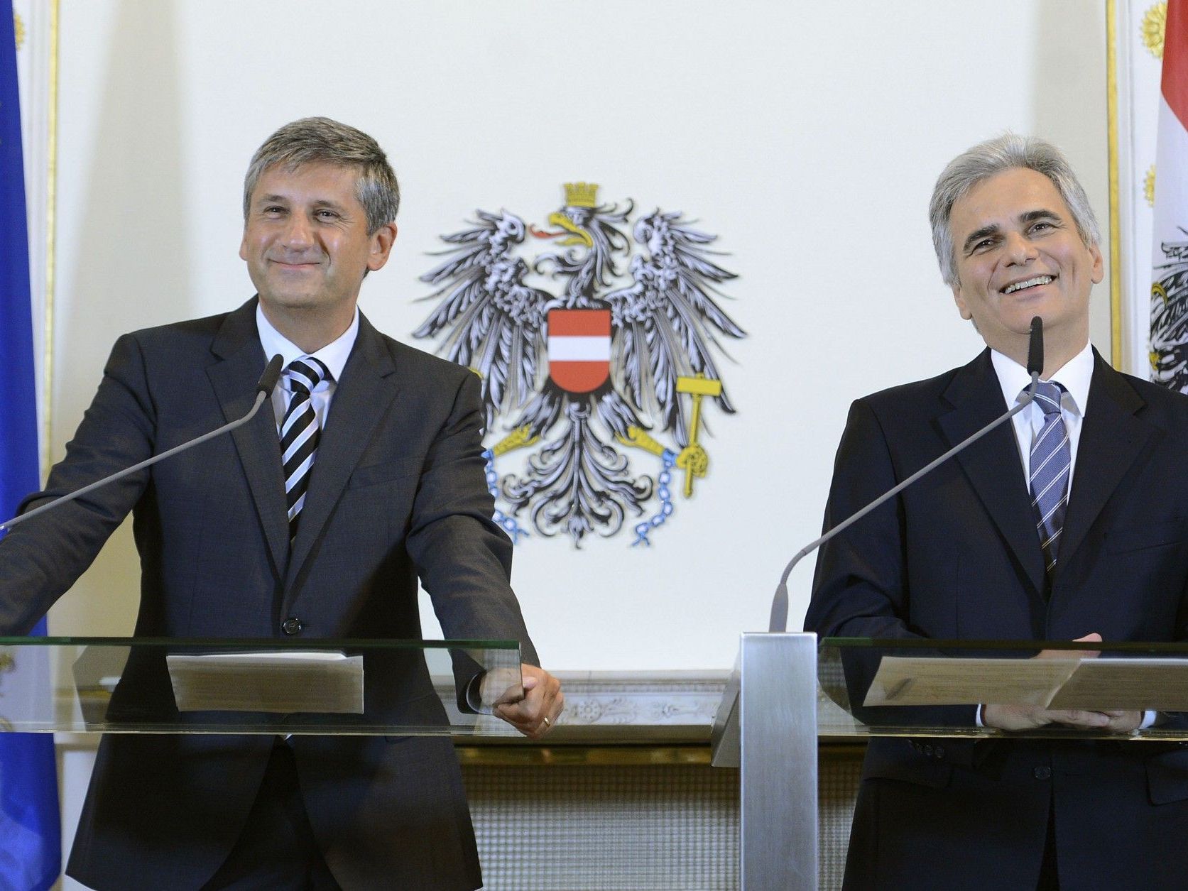 Vizekanzler Spindelegger und Bundeskanzler Faymann Vizekanzler Spindelegger und Bundeskanzler Faymann