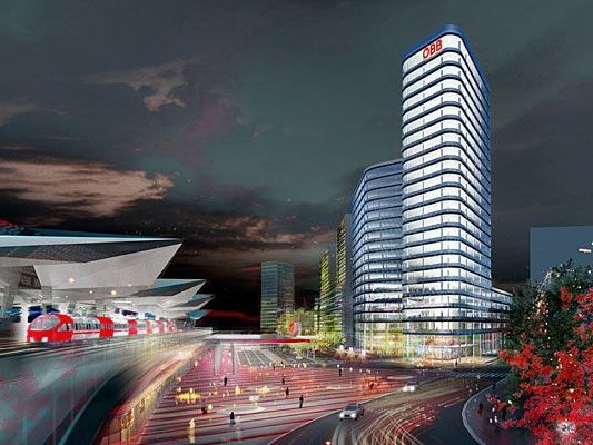Rendering der neuen ÖBB-Konzernzentrale am Westbahnhof, die die Wiener Architekten Zechner & Zechner entworfen haben. Rendering der neuen ÖBB-Konzernzentrale am Westbahnhof, die die Wiener Architekten Zechner & Zechner entworfen haben.