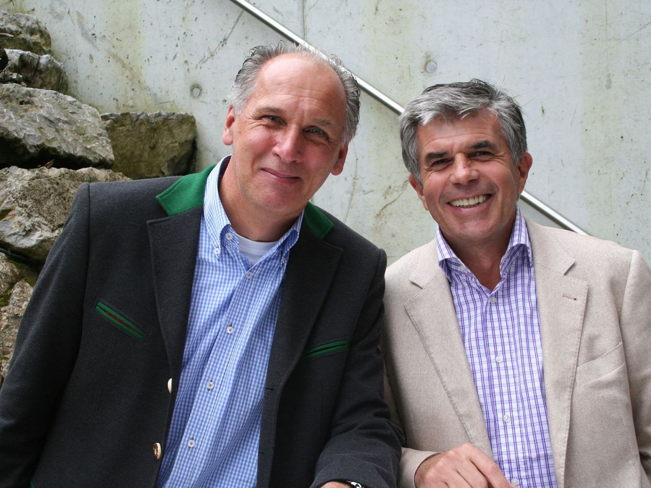 Edi Meyer (Hotel Valavier) mit Mentalcoach Günter Spiesberger. Edi Meyer (Hotel Valavier) mit Mentalcoach Günter Spiesberger.
