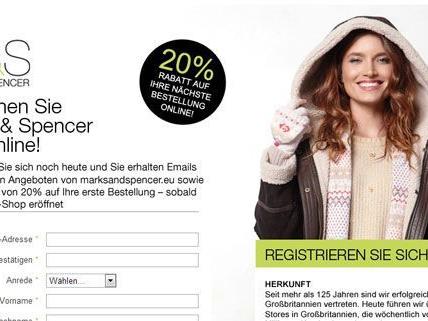 Am 19. November bekommt Österreich einen eigenen Online Shop von Marks & Spencer.