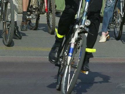 Ein neuer Radweg-Anschluss in Wien. Ein neuer Radweg-Anschluss in Wien.