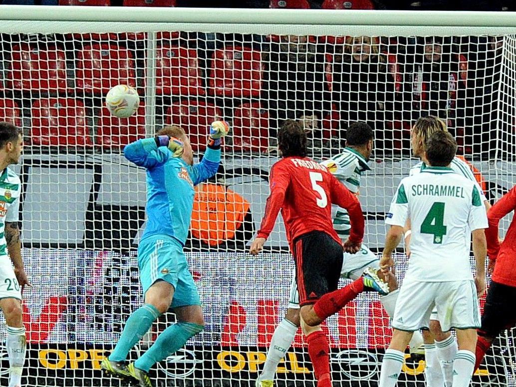 Rapid Wien konnte auch beim Rückspiel kein Tor erzielen und verlor erneut gegen Bayer Leverkusen.