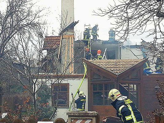 Auf einer Baustelle in Perchtoldsdorf kam es zu einem Brand-Einsatz