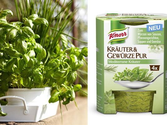Mit KNORR Kräuter & Gewürze PUR schmeckt es gleich doppelt so gut Mit KNORR Kräuter & Gewürze PUR schmeckt es gleich doppelt so gut