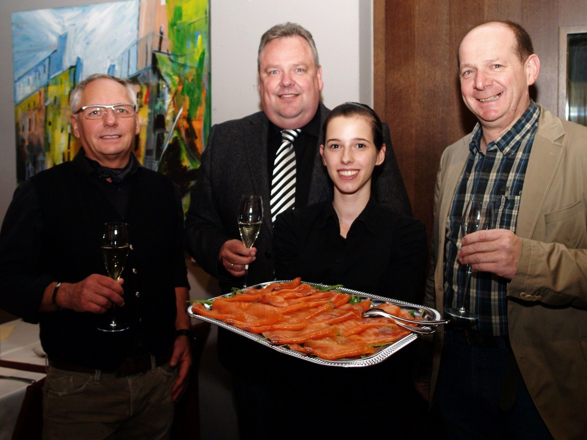 Paolo Dominiaci mit Bürgermeister Karl Wutschitz, Michelle Lins und Reinhold Amann Paolo Dominiaci mit Bürgermeister Karl Wutschitz, Michelle Lins und Reinhold Amann
