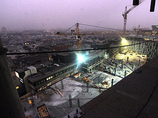 So sah das Bauprojekt in Wien-Mitte vor gut einem Jahr aus - nun wird der Komplex eröffnet So sah das Bauprojekt in Wien-Mitte vor gut einem Jahr aus - nun wird der Komplex eröffnet