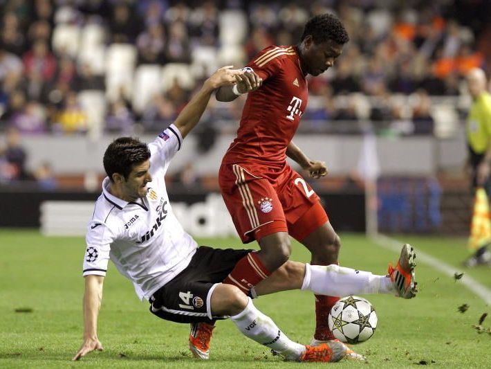 Barragan ging in der 33. Minute rücksichtslos auf Alaba los. Barragan ging in der 33. Minute rücksichtslos auf Alaba los.