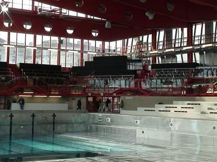 Das Sanierungsbudget des Wiener Stadthallenbads ist fast ausgeschöpft.
