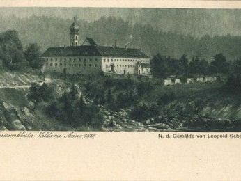 Das Kloster Valduna um 1678 (Gemälde von Leopold Scheel) Das Kloster Valduna um 1678 (Gemälde von Leopold Scheel)