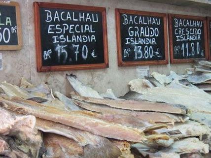 Bacalhau, die portugiesische Nationalspeise, ist auch in Wiener Restaurants erhältlich.