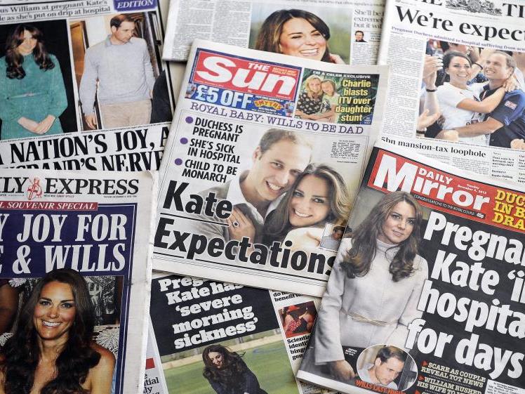Die Sorge um Kate dominiert die Schlagzeilen der britischen Presse.