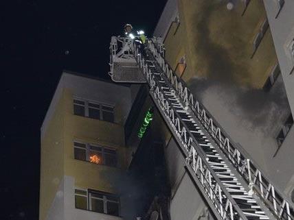 Balkonbrand im 10. Stock in der Donaustadt