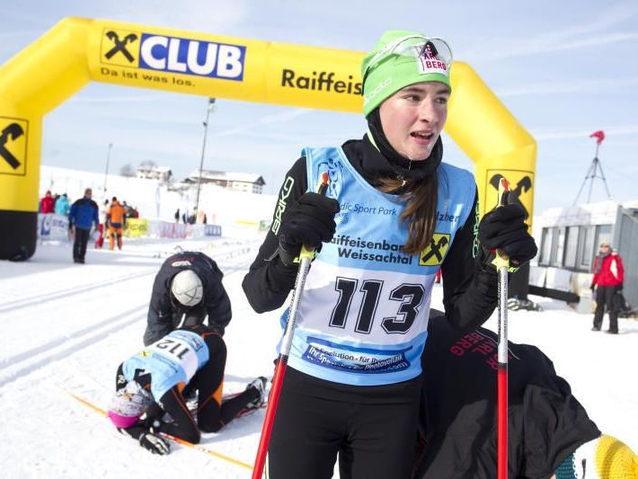 Die Schwarzenbergerin Jasmin Berchtold gewinnt ein Austria Cuprennen in St. Ulrich. Die Schwarzenbergerin Jasmin Berchtold gewinnt ein Austria Cuprennen in St. Ulrich.