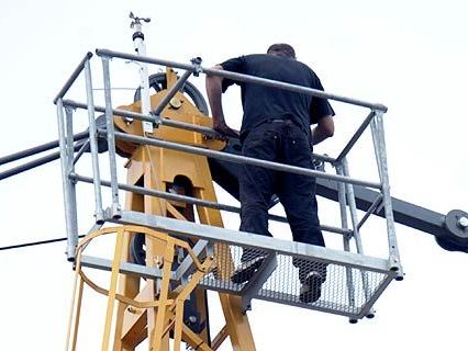 Ein Arbeiter stürzte in Döbling von einem Baukran