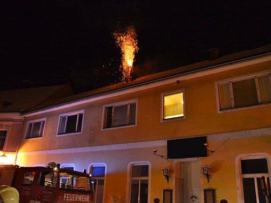 In Pottenstein im Bezirk Baden ereignete sich ein Kaminbrand