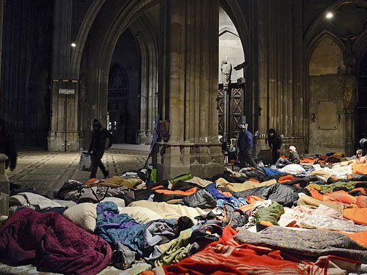 Asyl - Situation in Votivkirche spitzt sich laut Caritas zu