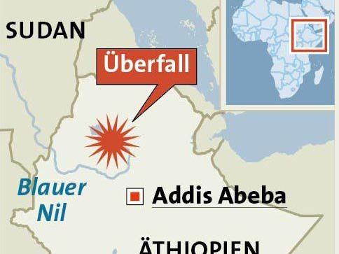 Die Behörden in Äthiopien haben Mordermittlungen eingeleitet. Die drei Österreicher, die den Überfall überlebt haben, seien von der Polizei über den Tathergang befragt worden, sagte Weiss.