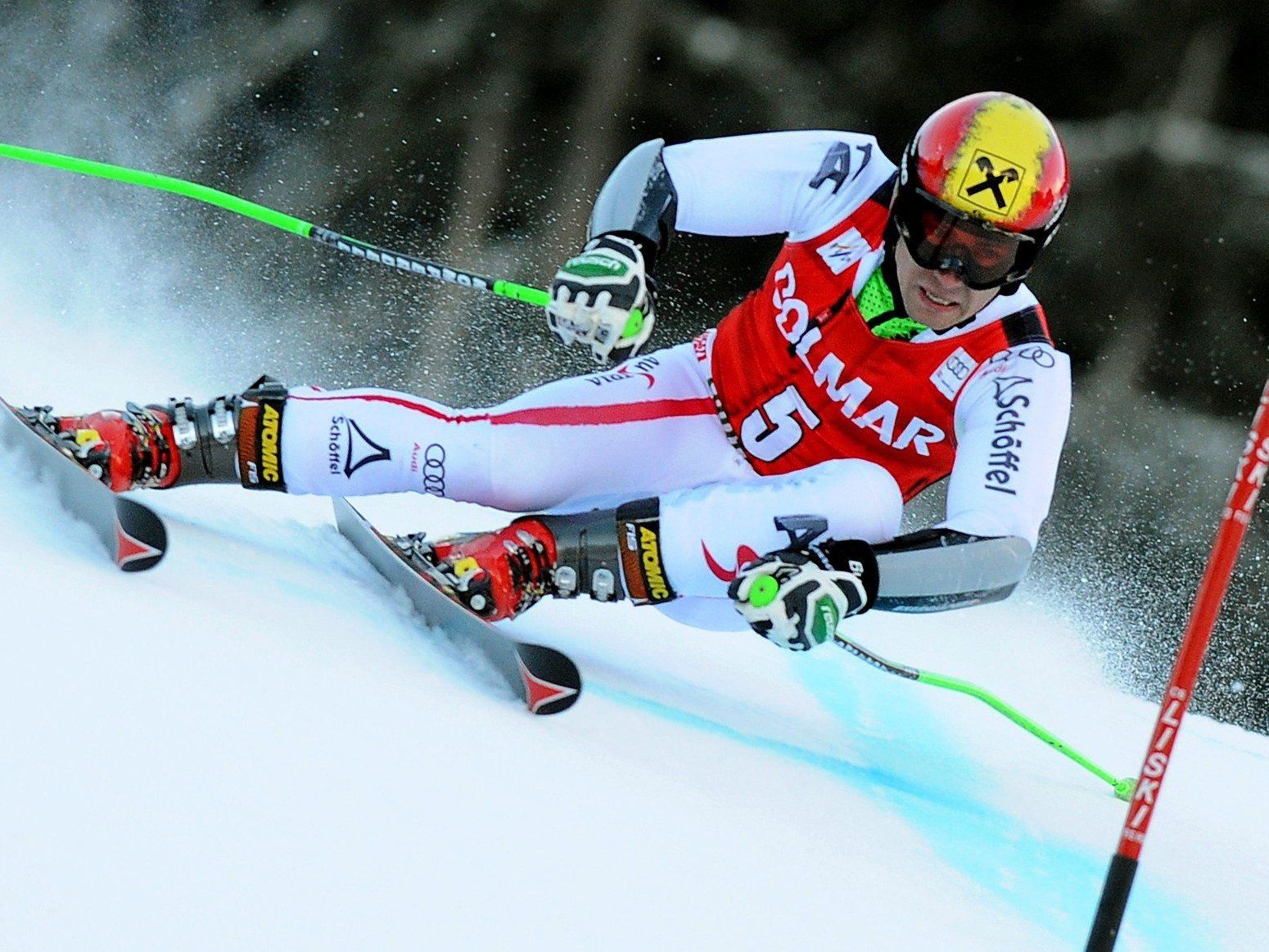 Hirscher greift nach Stockerl-Jubiläum. Hirscher greift nach Stockerl-Jubiläum.