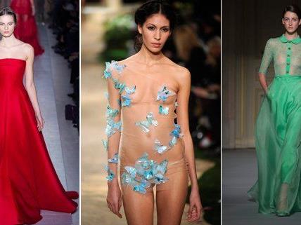 Viel nackte Haut gab es bei der Pariser Fashion Week zu sehen.