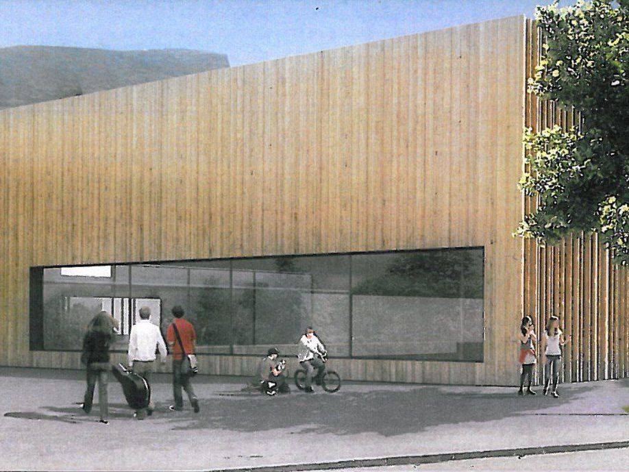 Die Mittelschule Klaus erhält eine neue Doppelturnhalle. Die Mittelschule Klaus erhält eine neue Doppelturnhalle.