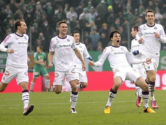 Die Austria jubelt über einen weiteren Derby-Sieg Die Austria jubelt über einen weiteren Derby-Sieg