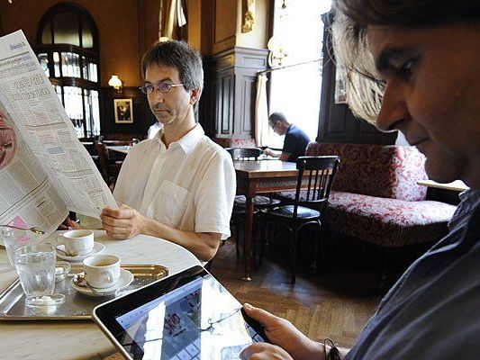 122 Zeitungen kann man als Kunde der Hauptbücherei mit kiosk.at etwa am Tablet lesen