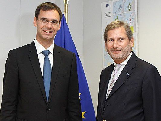 LH Wallner traf in Brüssel EU-Regionalkommissar Johannes Hahn. LH Wallner traf in Brüssel EU-Regionalkommissar Johannes Hahn.