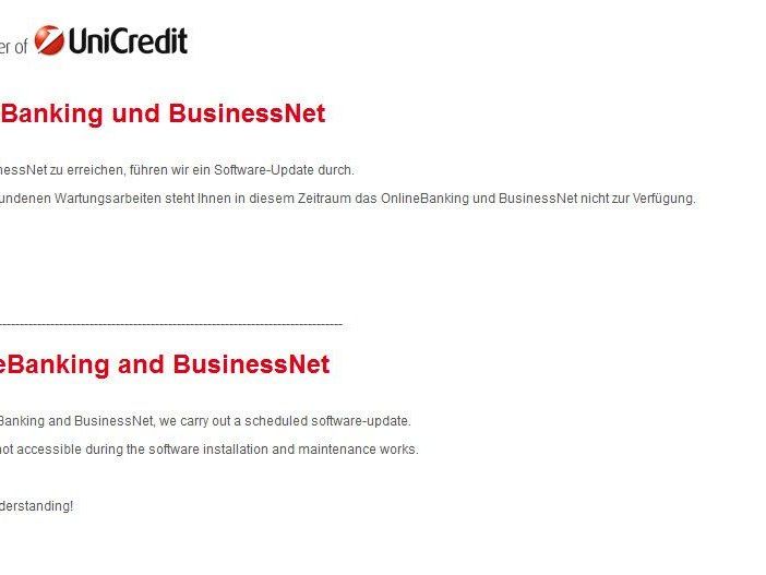 Bank Austria wieder offline -Filialen und Online-Banking stehen still Bank Austria wieder offline -Filialen und Online-Banking stehen still