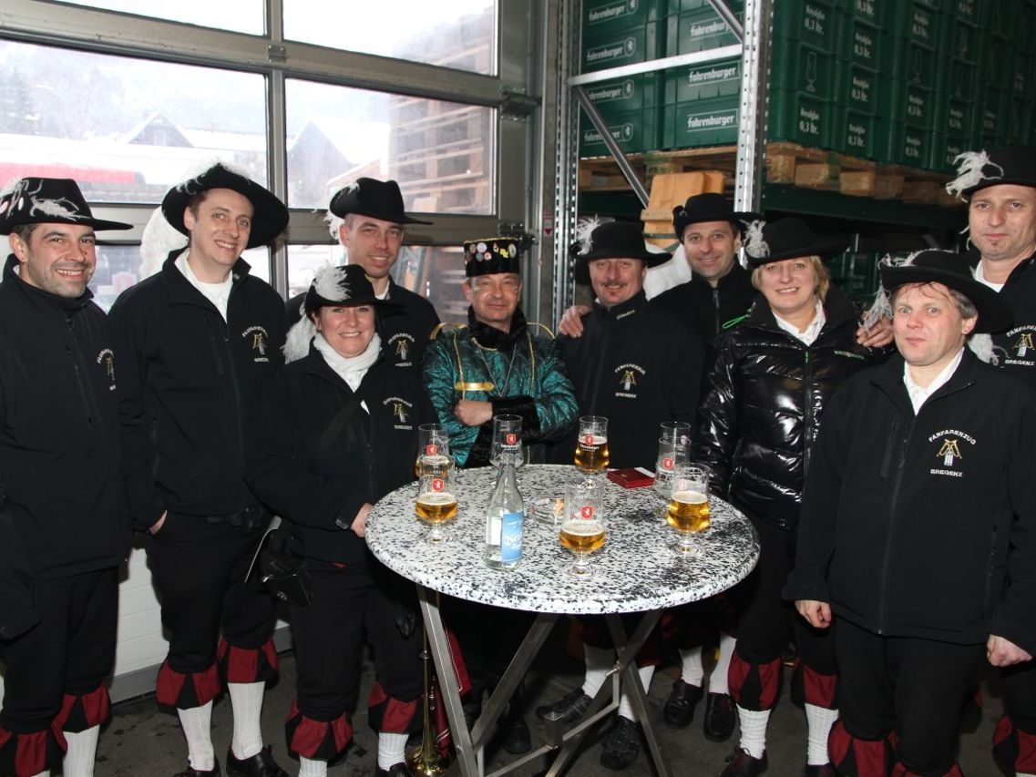 Bregenzer Faschingsprinzenpaar zu Besuch in der Fohrenburg. Bregenzer Faschingsprinzenpaar zu Besuch in der Fohrenburg.